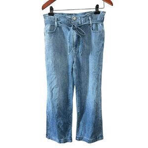 J.Crew 8(29) Paper bag high rise waist tie belt a slim wideleg silhouette pants